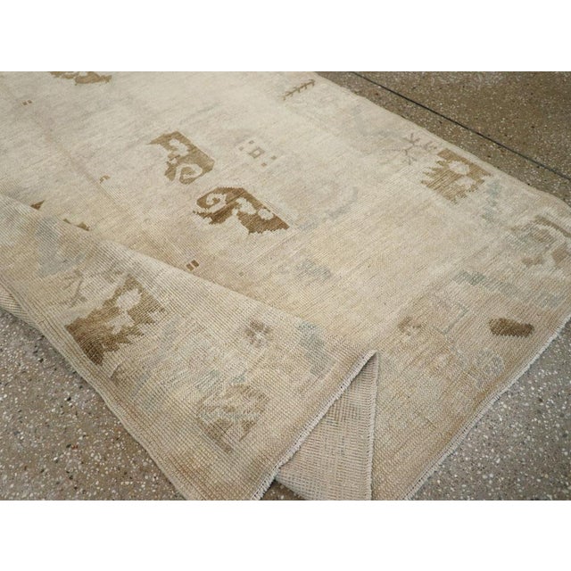 Galerie Shabab Collection Mid-20th Century Turkish Anatolian Wide Gallery Runner For Sale - Image 9 of 10