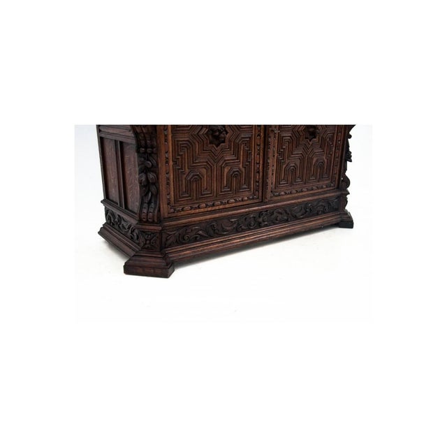 Antique French Carved Cupboard, 1880s For Sale - Image 13 of 14