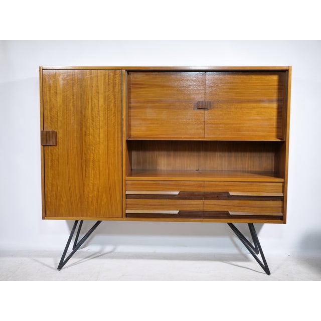 Mid-Century Modern Teak Highboard by Ernst Dieter Hilker, 1960s For Sale - Image 17 of 17
