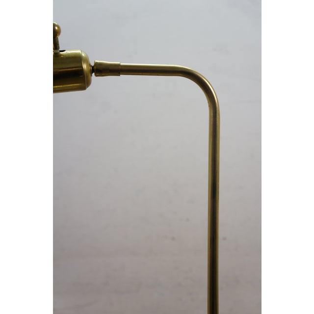 Metal Vintage Brass Adjustable Apothecary Library Pharmacy Reading Floor Lamp 56" For Sale - Image 7 of 15