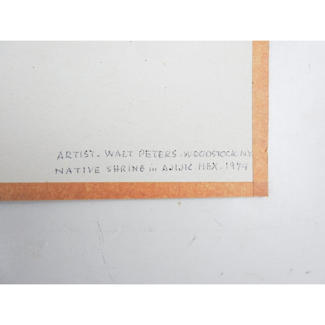 Mexican 1970s Village Street Painting by Walt Peters For Sale - Image 3 of 5