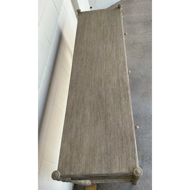 Jonathan Charles Jonathan Charles Transitional Gray Oak Morris Console Table For Sale - Image 4 of 9