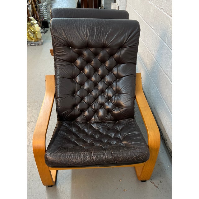 Black Vintage Ikea "Poem" Chairs Attributed to Noboru Nakamura For Sale - Image 8 of 16