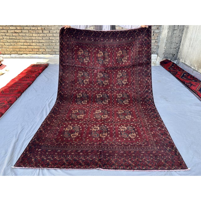 2000 - 2009 Red Mauri Bokhara Hand-Knotted Wool Rug - 8'8" X 5'6" For Sale - Image 5 of 13