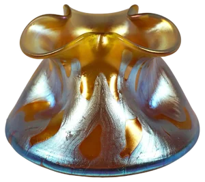 Art Nouveau Glass & Bronze Vase from Loetz, Former Austria-Hungary, 1900s