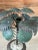 Traditional Vintage Verdigris Metal Palm Tree Sculpture in Classical Urn For Sale - Image 3 of 11