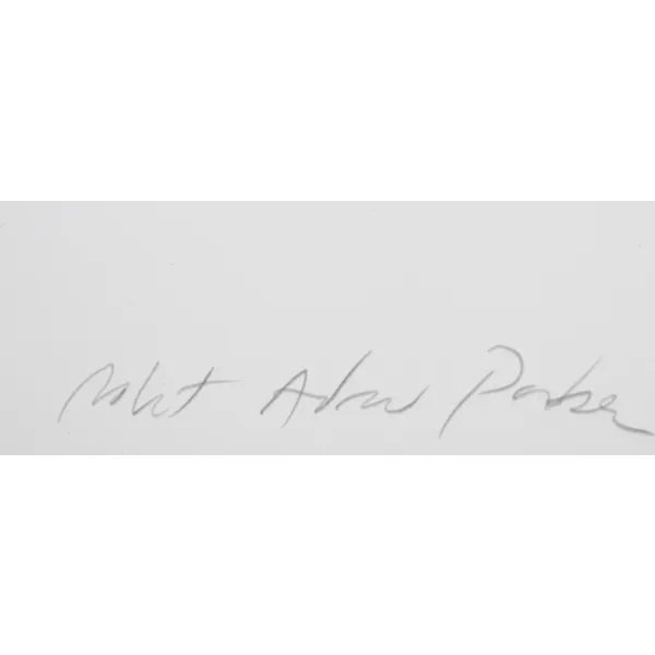 This lithograph, titled "Concerning the Potez 63," was created by the American artist, Robert Andrew Parker, in 1979. It...