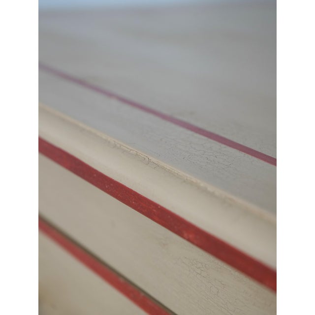 White 1980s Italian Paint Decorated 7 Drawer Semanier Lingerie Chest For Sale - Image 8 of 14