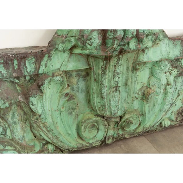 19th Century Oxidized Copper Supraporte Panels - Set of 3 For Sale - Image 10 of 13