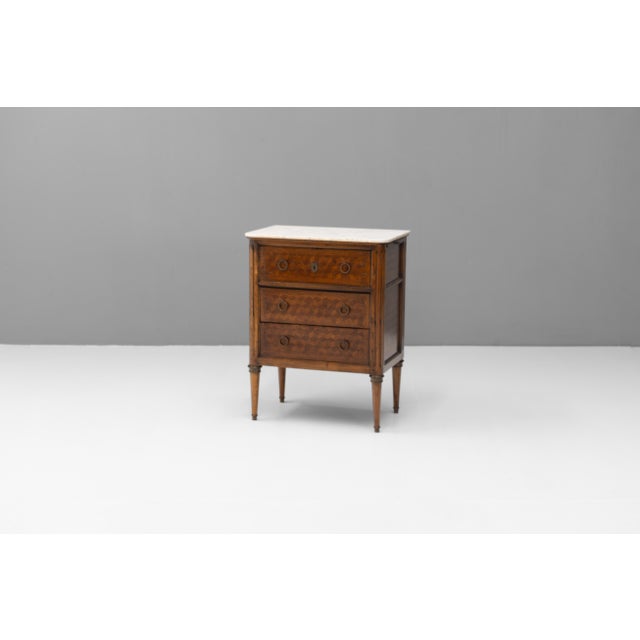 Antique Chest with Marble Top, 1880 For Sale - Image 10 of 10