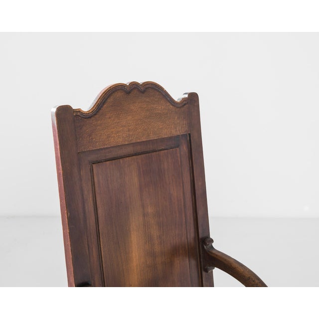 1900s French Wooden Armchair with Original Patina For Sale - Image 4 of 6