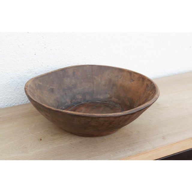 There is a soulful weight to this old wooden bowl that only comes with age. Originally hand-carved and likely used in a...