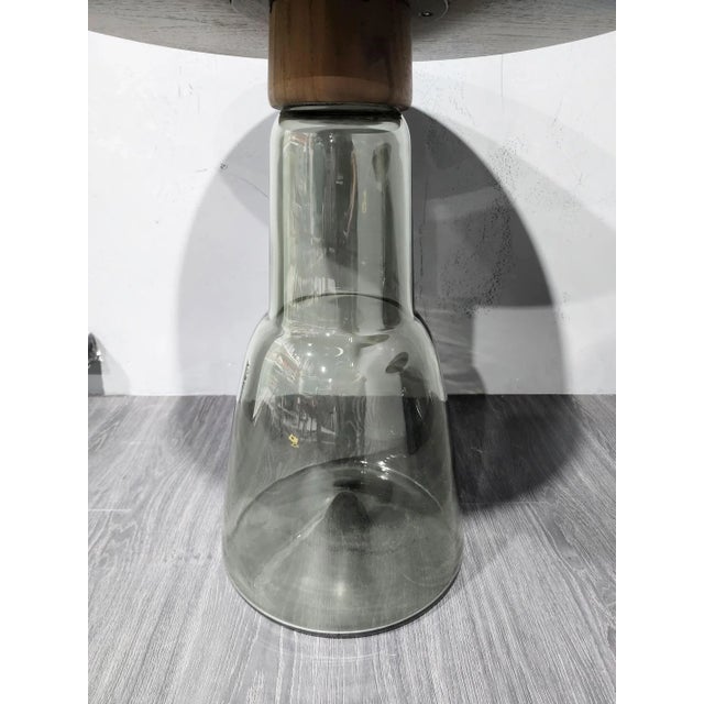 Donghia Beaker Venetian Glass End Table Attributed to Donghia For Sale - Image 4 of 8