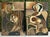 Pair Mid-Century Picasso-Style Carved & Gilded Wood Panels Attributed to Enrico Baj For Sale - Image 11 of 18