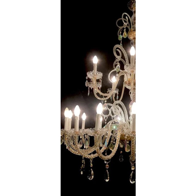 24-Light Chandelier from FG, 1980s For Sale - Image 11 of 12