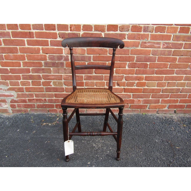 Early 19th Century English Regency Bedroom Chair 1820s For Sale - Image 5 of 7