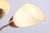Metal Mid-Century Chandelier in Brass and Frosted Glass, Czech, 1950s For Sale - Image 7 of 12