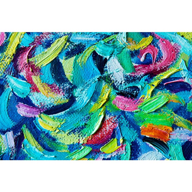 2020s Artist Andrei Sitsko "The Garden Xv" Modern Original Painting For Sale - Image 5 of 11