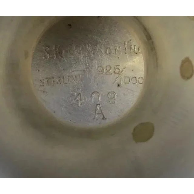 Vintage S.Kirk & Son Inc. Sterling Repousse Small Footed Compote For Sale In Denver - Image 6 of 7