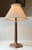 Art Deco Copper Obelisk Table Lamp with Le Klint Shade, 1930s For Sale - Image 3 of 14