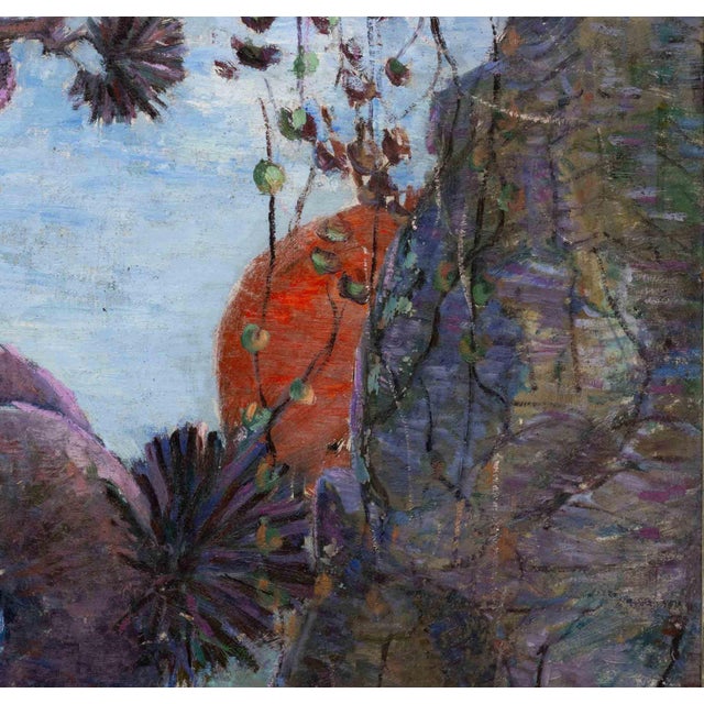 Impressionistic Coastal Landscape Oil on Panel For Sale In New York - Image 6 of 8