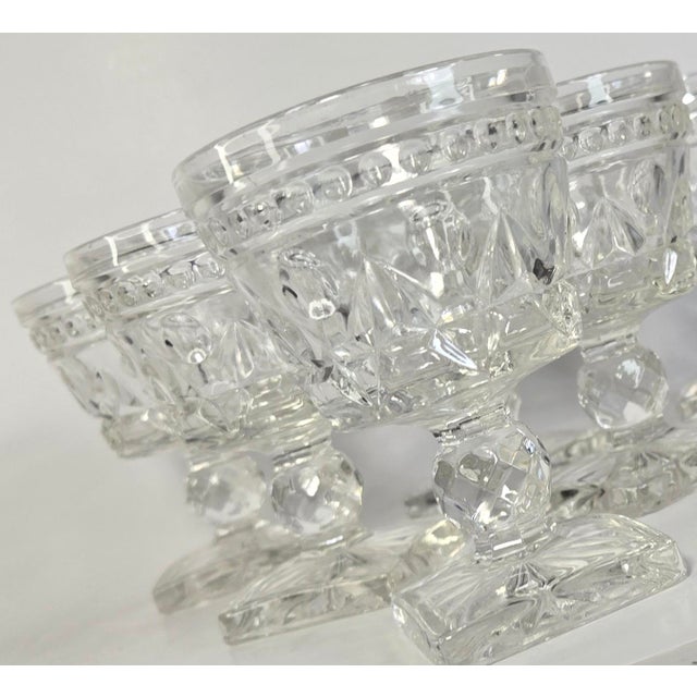 Hollywood Regency Glittering Vintage Cordial Goblets- Set of Six For Sale - Image 3 of 8