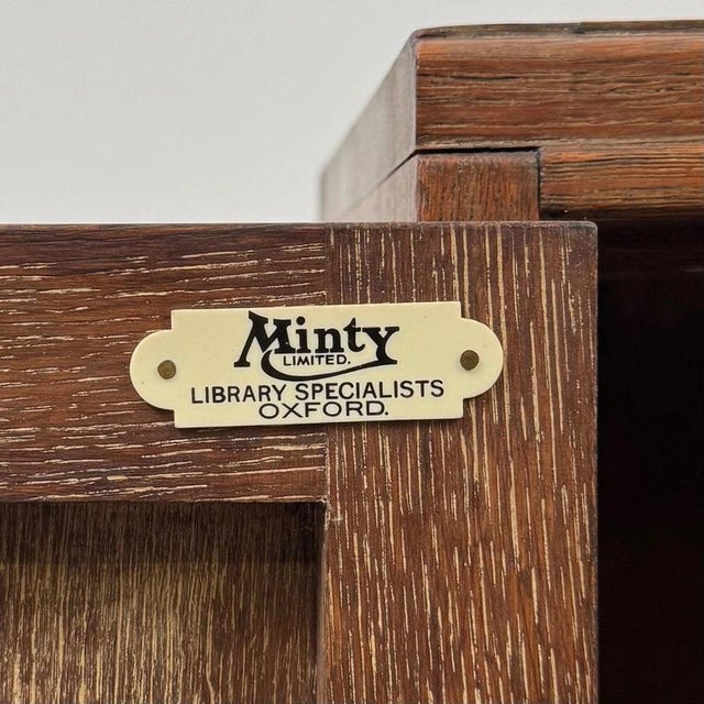 Antique Early 20th Century English Glazed Oak Display Cabinet from Minty LTD For Sale - Image 12 of 13
