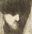 A portrait etching by the American artist James L. Bruch (1942-2023). This portrait depicts a man with beard and mustache...