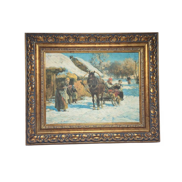 Figurative Composition, 1980s, Oilgraph on Canvas For Sale - Image 6 of 12