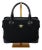 Celine Black Leather Macadam Triomphe Top Handle Bag, C. 2002 For Sale