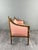 Pink 20th Century Louis XVI Style Sofa in Carved Wood and Velvet For Sale - Image 8 of 13