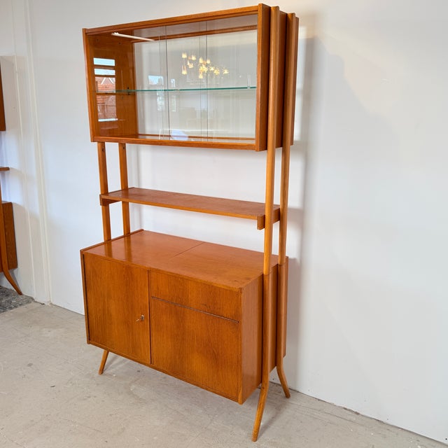 Brown Vintage Monti300 Modular Bar Cabinet by František Jirák for Tatra, 1960s For Sale - Image 8 of 15
