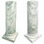 19th Century Handmade Green and White Marble Columns, Italy, Set of 2 For Sale - Image 5 of 5