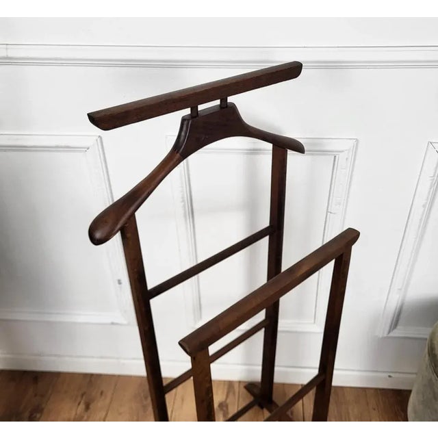 Stone Mid-Century Italian Wood Valet Stand Dressboy, 1970s For Sale - Image 7 of 9