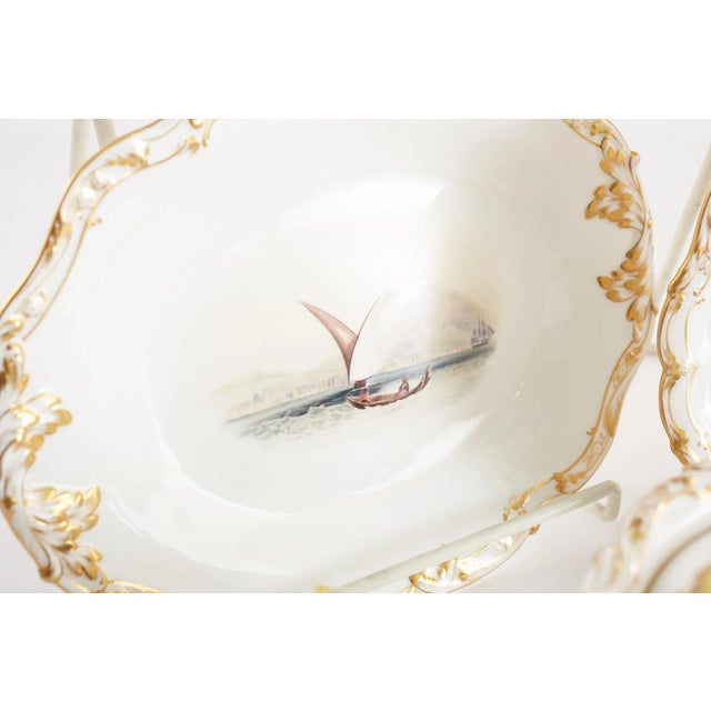 English Antique English Porcelain Luncheon Service, 24 Pieces For Sale - Image 3 of 13