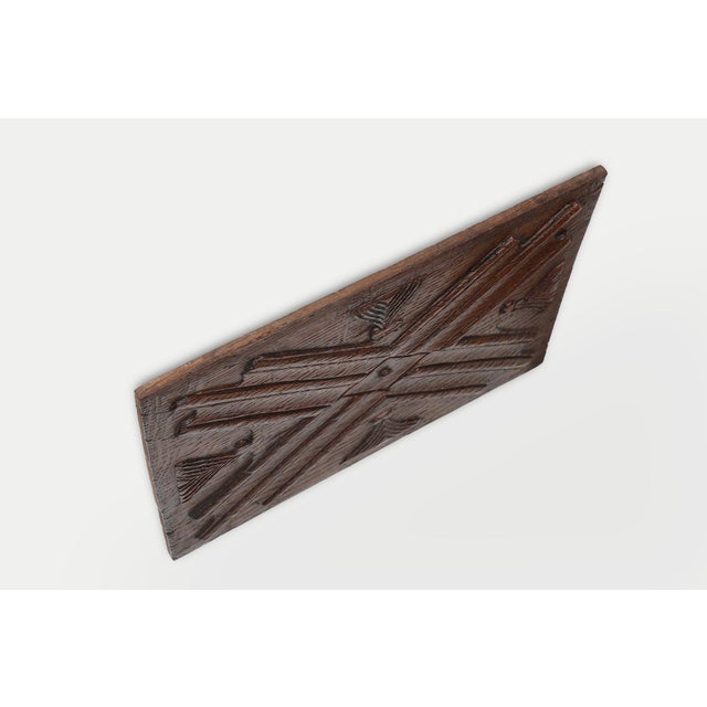 Gothic Sculpted Oak Panel, Belgium, 16th Century For Sale - Image 4 of 12