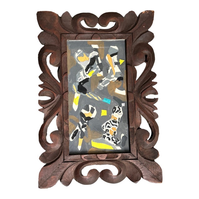 1950’s Original Abstract Expressionist Watercolor Painting For Sale