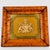 Vintage Framed English Brass Royal Coat of Arms in Burlwood Frame With Green Velvet Mat For Sale In New York - Image 6 of 16