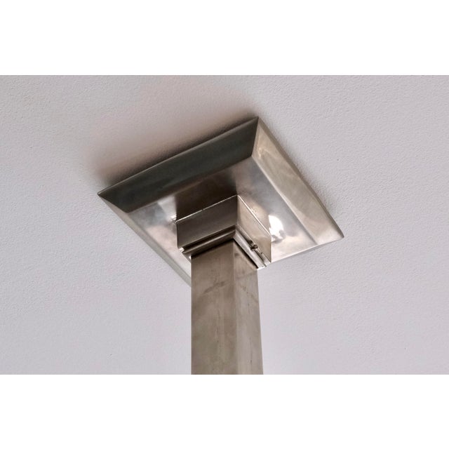 Ceiling Lamp with Glass Rods and Chrome Plating, 1930s For Sale - Image 3 of 8