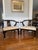 James Mont Late 20th Century Pair of James Mont Style Black Lacquer Horseshoe Chairs For Sale - Image 4 of 11