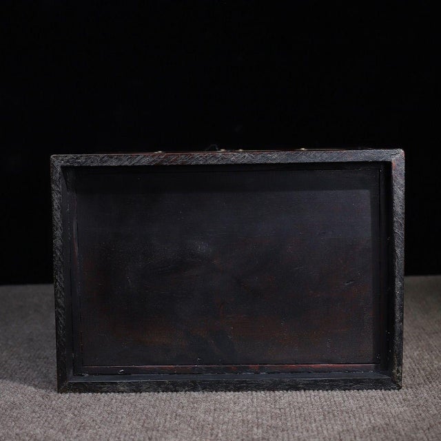 Zitan Wood Expanding Box Inlaid With Mother-of-Pearl For Sale - Image 9 of 10