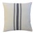 Custom-tailored pillow by Mike Seratt of The Prized Pig, in a French dark navy blue striped woven cotton fabric. Double-...