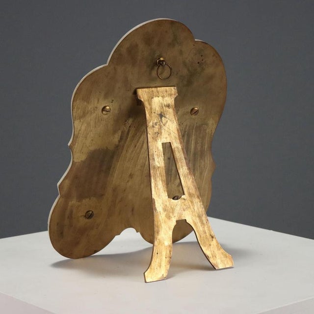 White Champleré and Ormolu Table Mirror For Sale - Image 8 of 9