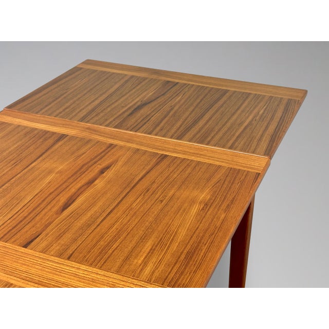 Restored Danish Teak Expanding Draw Leaf Dining Table by Dyrlund For Sale - Image 10 of 12