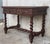 19th Spanish Walnut Desk With Two Drawers and Solomonic Turning Legs For Sale - Image 4 of 13