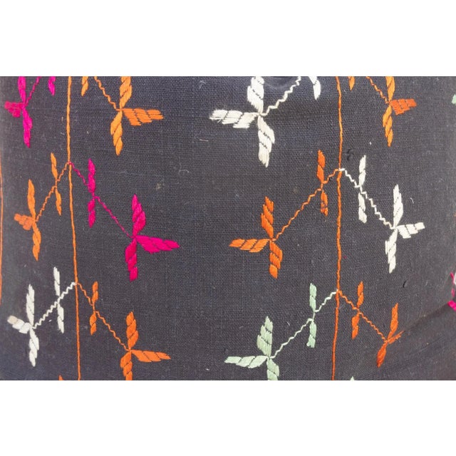 Early 21st Century Khusi Antique Indian Folk Pillow For Sale - Image 5 of 9