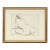 Seated Nude Ink Wash on Paper — Jules Zugbe (American, 20th Century) For Sale