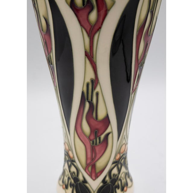 2000 - 2009 Moorcroft by Kerry Goodwin Pottery Vase - Gardners - Limited Edition - 15" H For Sale - Image 5 of 7