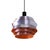 Aluminium and Orange Pendant Lamp attributed to Carl Thore, 1970s For Sale - Image 16 of 16