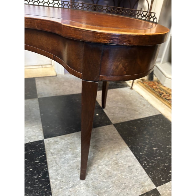Early 20th Century Mixed Wood Coffee Table With Gallery For Sale - Image 4 of 13